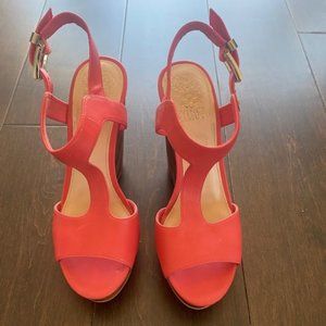 Vince Camuto Salmon Pink Wedges